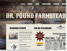 Tablet Screenshot of drpoundhistoricalfarmstead.org